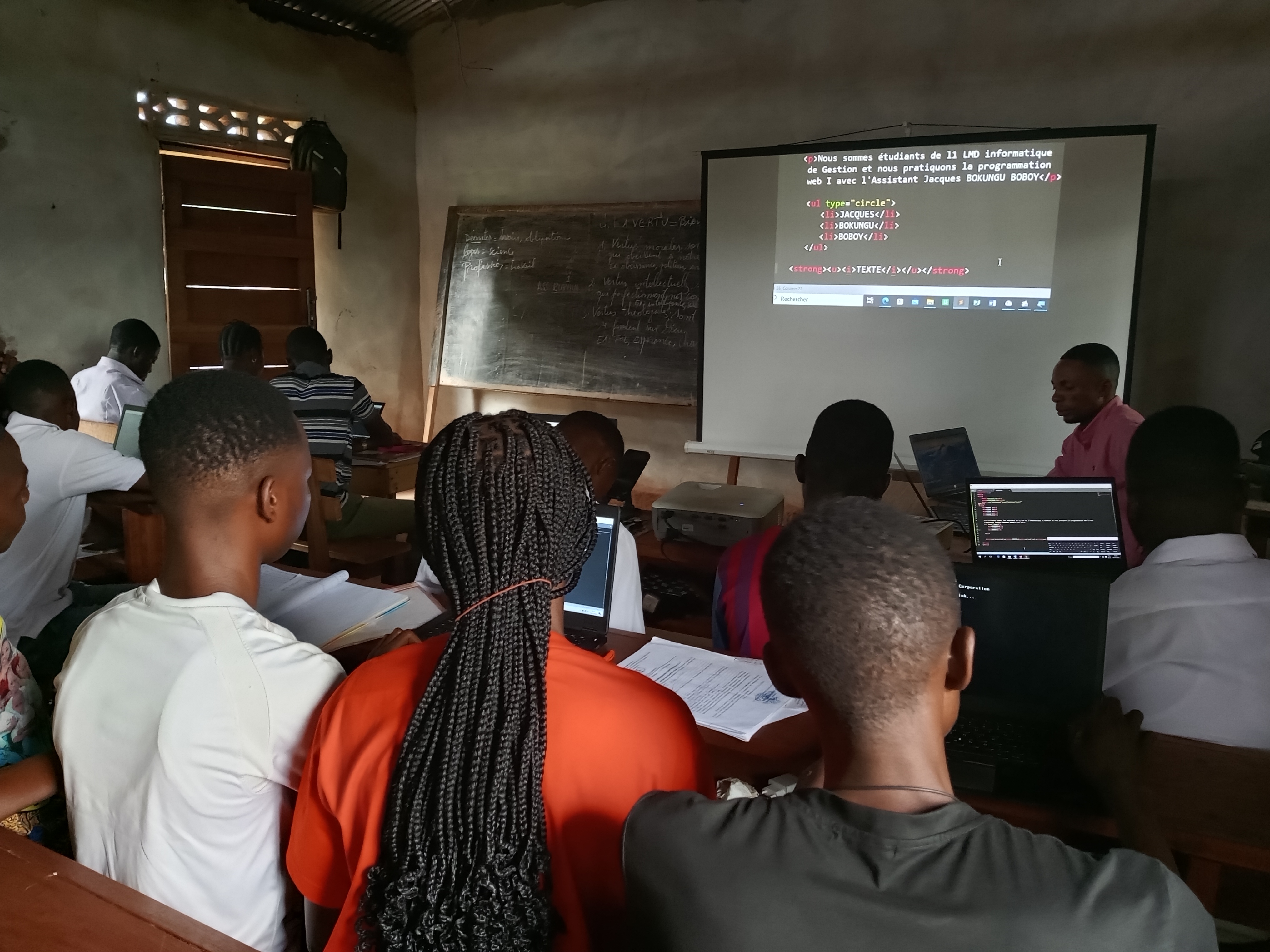 Poursuite des examens du premier semestre à l'ISP-Gemena. 